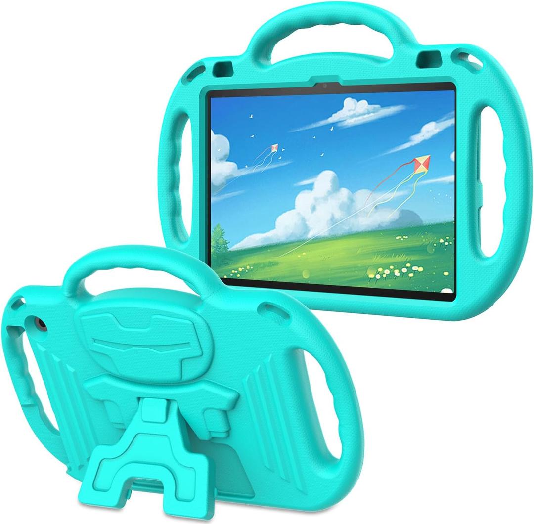 AVAWO Kids Case for 10-inch Tablet with Shoulder Strap, Lightweight Shockproof Handle Cover for 10" Tablet(Not for Other Tablet), Mint Green
