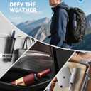 Windproof Travel Umbrella for Rain, Withstand 85MPH Winds, 54 Inch Automatic Reverse Fold Umbrellas Easy Auto Open Close, Portable Compact Umbrella Includes Cover Bag, Perfect for Travel, Car, Commute, Women Men, Backpack