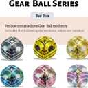 3D Printed Mini Gear Ball,Silence Fidget Toys,Random Kids Toys,Stress Relief, Anxiety & ADHD Relief,Funny Graduation Gifts, Desk Toy (Random Multicolor Gradient)