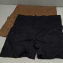 Slip Shorts for Under Dresses Seamless Shaping Boyshorts Panties Tummy Control Underwear Shapewear for Women 2 Pack, XL