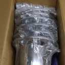 32/33mm Semi Truck Lug Nut Covers Wheel Covers Kit with 2 Front & 4 Rear, ABS Chrome Plastic Thread-On Lug Nut Covers with Installation Tool, Removable Hub Caps Kit for Semi Truck Trailer