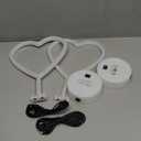 BRIGHTDECK Valentines Day Decorations, 2 Pack Heart Neon Signs, LED Pink Lights Battery Operated or USB Powered, Neon Lights Heart Decor for Valentine's Day Gifts, Wedding, Party, Pink Room Decor