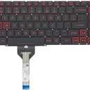 Replacement Keyboard for Acer Nitro 5 AN515-55 AN515-56 AN515-57 AN515-58 AN515-45,AN517-52 AN517-53 AN517-57 AN517-41 AN517-45, Predator Helios 300 PH315-54 PH315-55 PH317-51 Series Laptop
