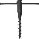 Umbrella Sand Anchor, Heavy Duty Steel No Dig Beach Sand Ground Anchor, Windproof Strong Beach Umbrella Stake Holder Stand for Umbrellas, Poles, Christmas Tree Stand Holder (Black)