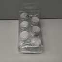 Gray Shower Curtain Hooks Set of 12 Rustproof Metal Decorative Shower Hooks for Curtains Rods Shower Curtain Rings for Bathroom Living Room, 1.45x1.45x1.1 Inches, Gray