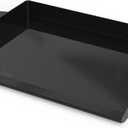 Onlyfire Universal Enamelled Cast Iron Cooking Griddle, Nonstick Coating Griddle Flat Top Grill Plate with extra high sidewalls for All Gas Grills and 4 Burner Range Oven, 23" x 16"