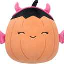 Squishmallows Original 8-Inch Margie Pumpkin in Pink Devil Costume - Official Jazwares Halloween Plush (Little)