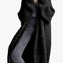 Womens Long Cardigan Sweaters Open Front Oversized Duster with Pocket for Women 2025 Fall Winter Knit Design Coats