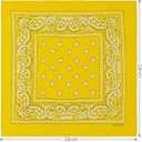 2 x 22"X22" 100% Cotton Paisley Printed Bandanas Large Thick Scarfs Fashion Headwear for Men and Women