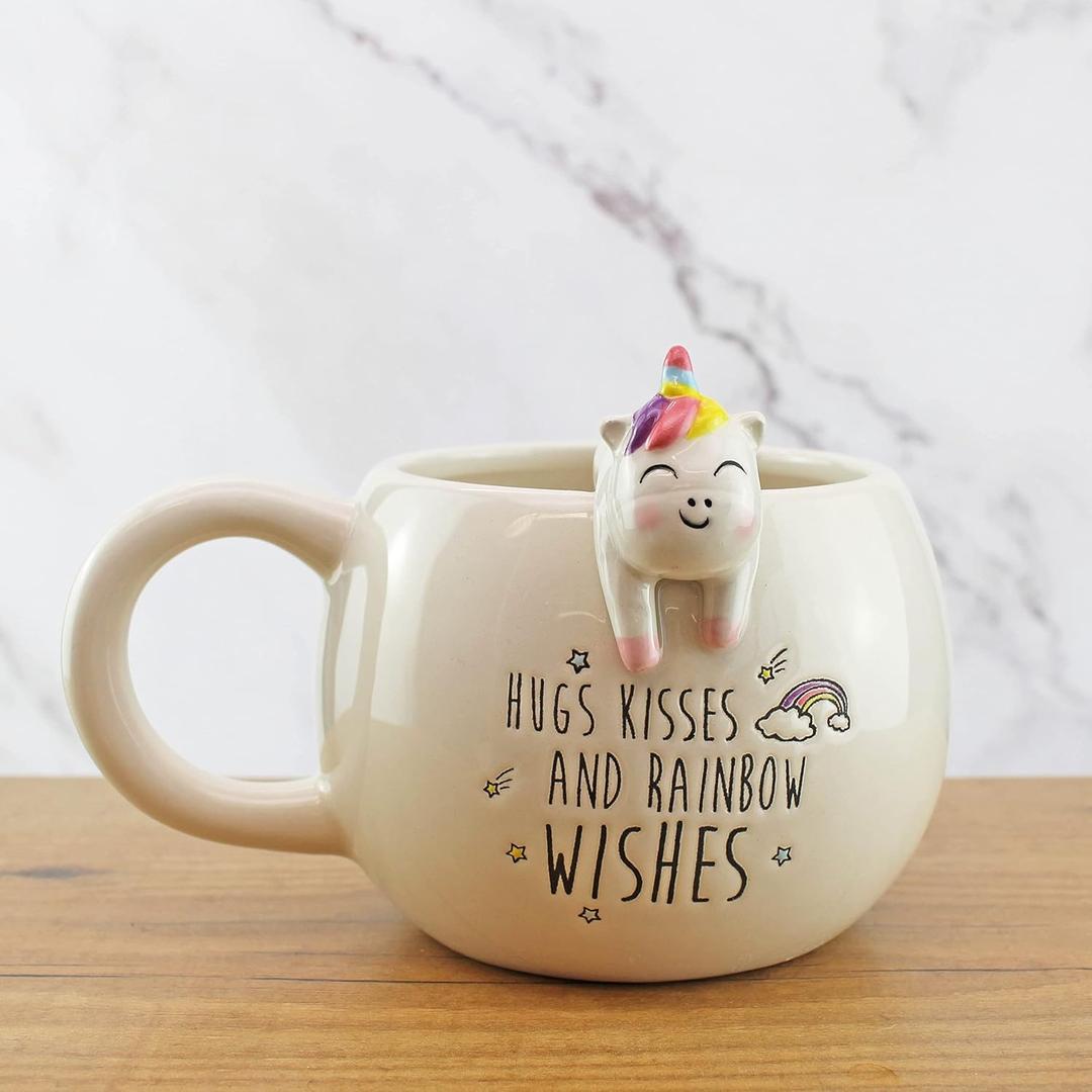 Winkee - Pet Friends Unicorn Mug I Super Cute as Coffee Cup & Tea Cup I Large Mug - Approx. 350 ml