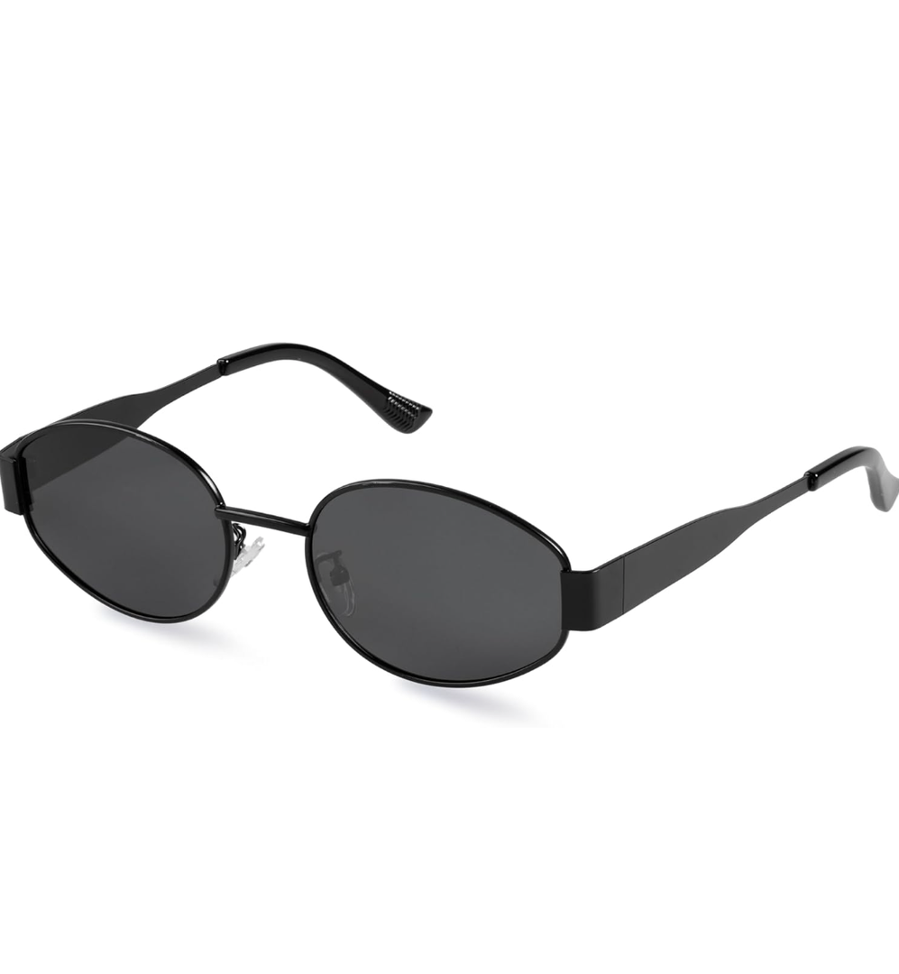 livho 2025 Trendy Oval Sunglasses - Stylish Polarized Shades for Everyday - Retro Metal Frames