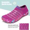 TOLLN Quick-Dry Barefoot Water Shoes for Men, Women & Youth  Versatile Aqua Socks for Beach, Pool, Kayaking, Hiking, Surfing, Yoga & Outdoor Sports (8.5 Women/7.5 Men, Purple)