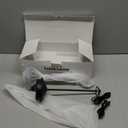 Modern Cordless Table Lamp Set of 2, Portable LED Desk Lamps, 5000mAh Rechargeable Battery Operated Lighting for Bedroom Dining Room Restaurant Coffee Shop Camping Night Light (Black)