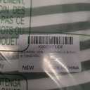 JELLYMONI 100% Natural Cotton 3pcs Striped Duvet Cover Sets, White with Green Stripes Pattern Printed Comforter Cover, with Zipper Closure & Corner Ties(Queen Size)