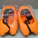 OCEANBROAD Pontoon Fenders Boat Bumpers for Docking 2-Pack, Rail-Mounted Non-Inflatable EVA Foam Fenders with Locking Grooves & Quick-Release Clips, Universal Fit for Pontoon Boats 14-28ft