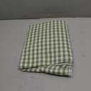 Romanstile Gingham Ruffled Tablecloth Rectangle, 60 x 84 Inch, Sage Green