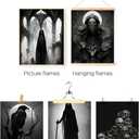 2 x Halloween Wall Art Prints - Gothic Witchy Aesthetic Spooky Home Decor - Goth Room Creepy Art Scary Picture Witch Decoration (11"x14" UNFRAMED)
