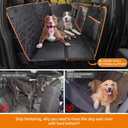 iBuddy Premium Truck Seat Cover for Dogs with Hard Bottom, Odor-Free 900D Heavy-Duty Back Seat Extender for Pets, Split Design, Waterproof Pickup Truck Hammock for Ford F150/F250, Silverado, Ram, GMC