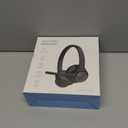 TECKNET Wireless Headset, Bluetooth Headset with AI Noise Cancelling Microphone - Rechargeable Bluetooth V5.2 Headphones, 50H Playtime & Mic Mute, On Ear Headphones for Trucker/Remote Work/Call Center (Deep Black)