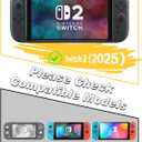 OMOTON Auto-Alignment Matte Screen Protector for Nintendo Switch 2 2025 7.9”, Matte Finish Glass Screen Protector, Dust-free Installation Tool, Bubble Free, Anti-Glare, Touch Sensitive, 2 Pack
