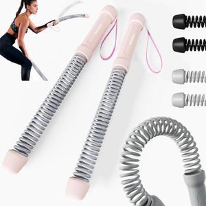 Ropeless Battle Ropes for Home Gym-Cordless Training Rope Fitness Equipment for Men & Women,Weighted Workout Ropes for HIIT,Versatile Exercise Equipment for Home and Travel Exercise (Pink)
