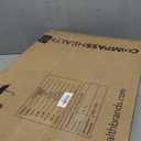 Vaunn Medical Adjustable Overbed Bedside Table with Wheels (Hospital and Home Use) Black