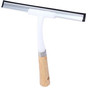 Wooden Handle Glass Cleaning Scraper Window Squeegee Tool Home Cleaner