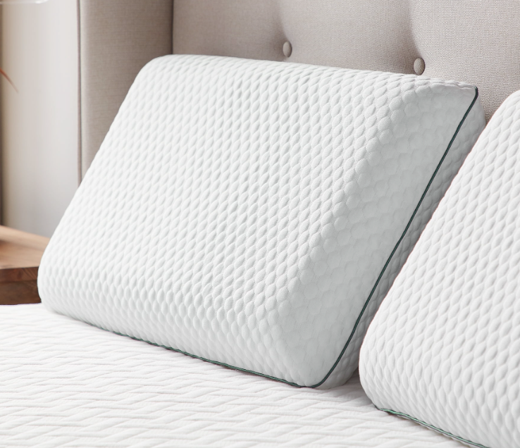Rest Haven Gel Memory Foam Bed Pillow, Queen, Single Pack, 25x16 inch