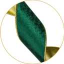 Christmas Tree Topper,48x13 Inches Velvet Toppers Bow,Large Decorative Bows for Christmas Decoration (Green)