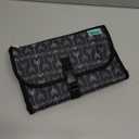 Kopi Baby Portable Diaper Changing Pad - Baby Diaper Changer Travel Bag with Wipes Pocket, Smart Design Portable Changing Mat, Infant Travel Station Kit, Gift for Newborn Girl & Boy - Black Arrows (Premium)