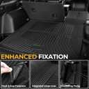 Floor Mats Set for 2022-2025 2026 Jeep Grand Cherokee Accessories, Full Coverage All Weather Floor Mats Cargo Mat with Backrest Protectors & Door Sill Guards (Include 4xe Not for L or WK)