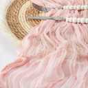 2 x DOLOPL Pink Table Runner for Bridal Shower Decorations,10FT  Blush Pink Cheese Cloth Table Runner for Baby Shower, Wedding, Gender Reveal Party Decorations