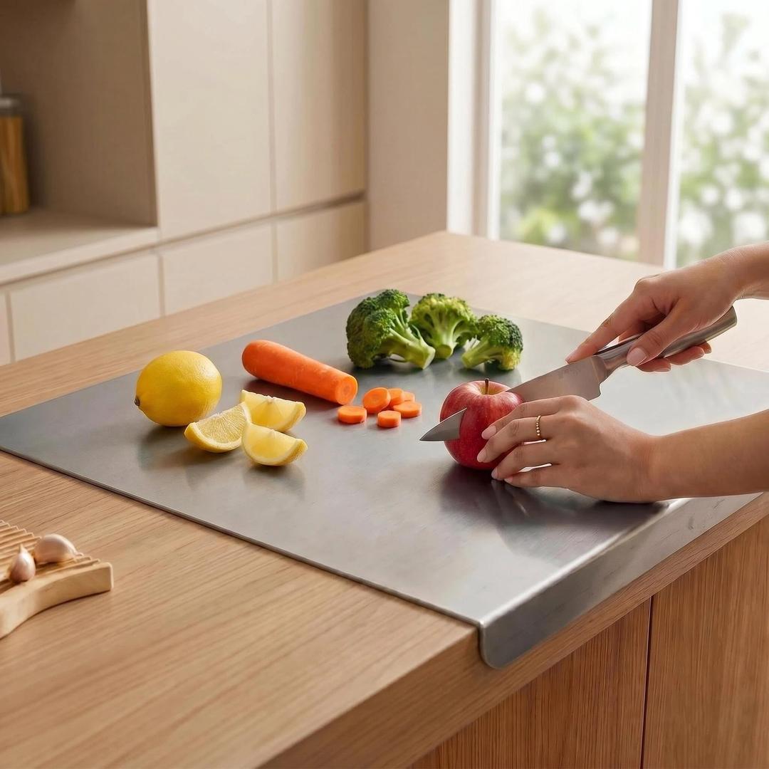 Stainless Steel Cutting Board, 19.7"L x 15.7"W