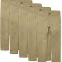 The Children's Place Boys Stretch Skinny Chino Pants,Flax 3 Pack, size 4 skinny slim stretch