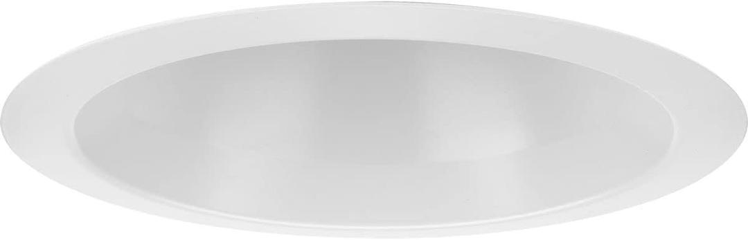 Progress Lighting P806003-028 6" Recessed Open Shower Trim Satin White for Progress Lighting 6" Housing (P806N Series)