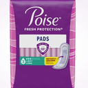Poise  Pads For Bladder Leaks, 3 Drop Light Absorbency, Long Length, 24 Pads
