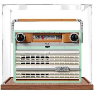 Upgraded 3MM Display Case for Lego 10334 Retro Radio Building Set,Dustproof Clear Display Case Compatible with Lego 10334(Not Include The Model)