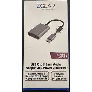 ZGear USB Type C to 3.5mm Audio Jack Charging Cable Adapter For Apple