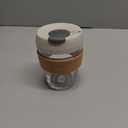 KeepCup Brew Cork, Reusable Glass Tumbler with Natural Cork, Tall Coffee Cup 12oz/340ml - Filter