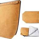 22" BBQ Blanket for Resting Meat, Waxed Canvas Insulated Smoker Bag, Meat Blanket for Juicy Brisket, Pork Shoulders, Turkey, Grilling Gifts for Men Dad