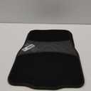 Automotive Rubber and Carpet Floor Mats: 4 Piece Set (Front + Rear), Universal Fit, Black (109-14)