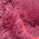 Burgundy Plush Rug for Living Room Fuzzy Carpet for Bedroom Dorm, Non-Slip High Pile Rug, Shag Rug for Playroom Nursery Home Office Decor 8X10 Ft