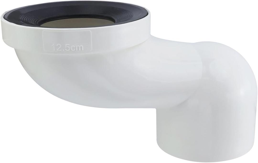 Shift 12.5cm Full Flush Offset Toilet Flange, Hose Connector Change Place Extension for Drain Pipe Connection