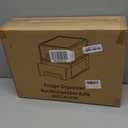 2 Pack Stackable Storage Drawers - Clear Refrigerator Drawers for Refrigerator Organizers and Storage, Acrylic Fridge Drawer Organizer with Handles for Bathroom, Undersink, Cabinet, Pantry, etc