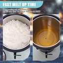 TOAUTO 10Lbs Wax Melter for Candle Making - Candle Wax Melting Pot with Faster Pour Spout and Temperature Controller, No Cloggy and Easy Clean Up