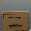 GraduationMall 8.5x11 Diploma Frame with Black over Gold Mat or Display 11x14 Document without Mat, UV Protection Acrylic, Mahogany with Gold Beads