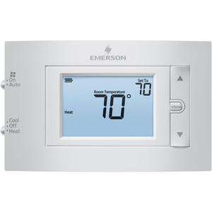 Emerson 1F83C-11NP Conventional (1H/1C) Non-Programmable Thermostat, White