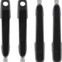 83660-1E050 Set of 4 Exterior Door Handle Front and Rear Left Driver and Right Passenger Side Compatible with Dodge Attitude 2006-2011 Compatible with Hyundai Accent 2006-2011