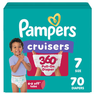Pampers Crusiers Diapers, size 7, 70 Diapers