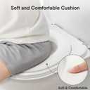 2-in-1 Toddler Potty Training Toilet - Larger Potty Chair & Detachable Training Seat for Boys & Girls Ages 1-3 with Flushing Sound, Wipes Storage, Toilet Paper Holder (White)